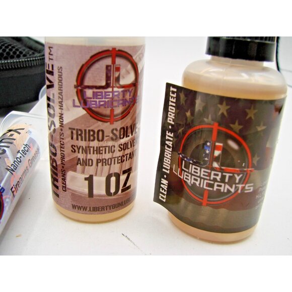 Liberty Lubricants Compact Cleaning Kit Gun Lube .40/10mm Pistol Black Zip Case - Picture 5 of 12